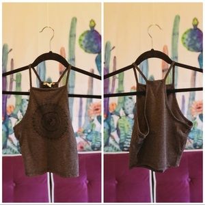 Mandela Yin Yang crop top